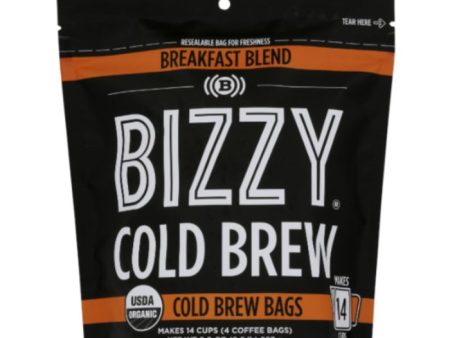 Bizzy Coffee - Organic Breakfast Blend, 8 oz (Pack of 6) Hot on Sale