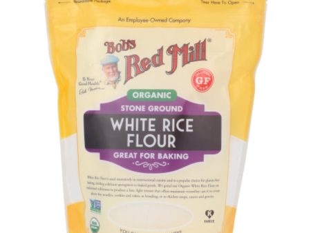 Bob s Red Mill - Flour, Rice, White, Organic, 24 OZ - Pack of 4 Cheap