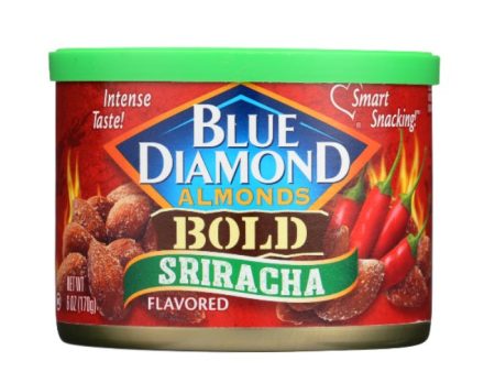 Blue Diamond - Almonds Sriracha Flavor, 6 oz (Pack of 12) Online Sale