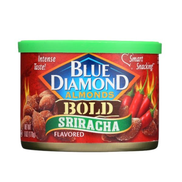 Blue Diamond - Almonds Sriracha Flavor, 6 oz (Pack of 12) Online Sale