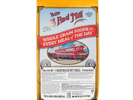 Bob s Red Mill - Whole Grain 5 Grain Rolled Hot Cereal, 25 lb Online now