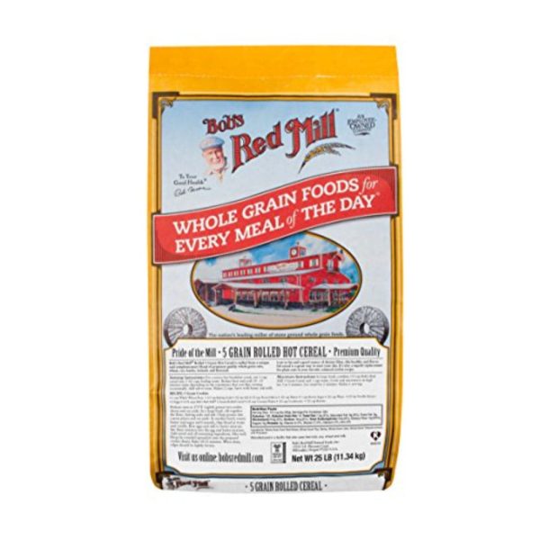 Bob s Red Mill - Whole Grain 5 Grain Rolled Hot Cereal, 25 lb Online now