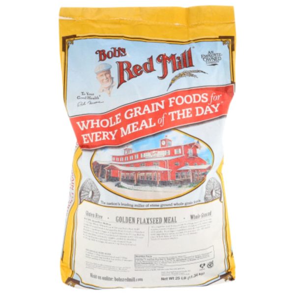 Bob s Red Mill - Whole Grain Golden Flaxseed Meal, 25 lb Online now