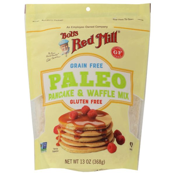 Bob s Red Mill - Pancake & Waffle Mix Paleo Gluten-Free, 13 oz - Pack of 4 For Discount