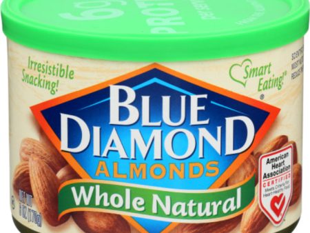 Blue Diamond - Almond Whole Natural Tins, 6 oz (Pack of 12) For Discount