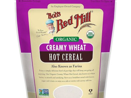 Bob s Red Mill - Organic Creamy White Wheat Farina Hot Cereal, 24 oz For Sale