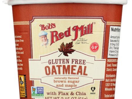 Bob s Red Mill - Oatmeal Cup, Maple Brown Sugar, 2.15 OZ - Pack of 12 Cheap