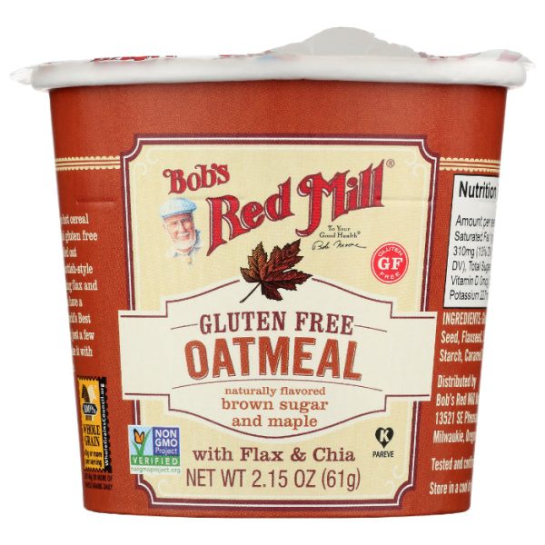 Bob s Red Mill - Oatmeal Cup, Maple Brown Sugar, 2.15 OZ - Pack of 12 Cheap