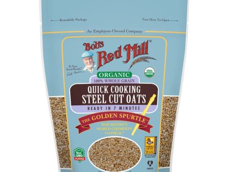 Bob s Red Mill - Organic Quick Cooking Steel Cut Oats, 22 oz Online