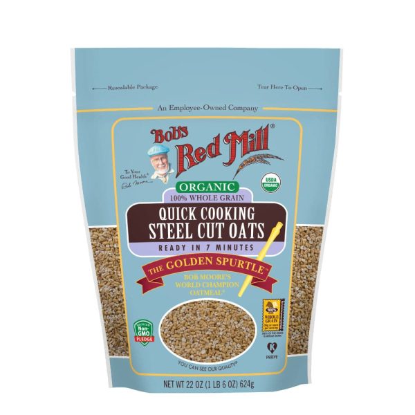 Bob s Red Mill - Organic Quick Cooking Steel Cut Oats, 22 oz Online