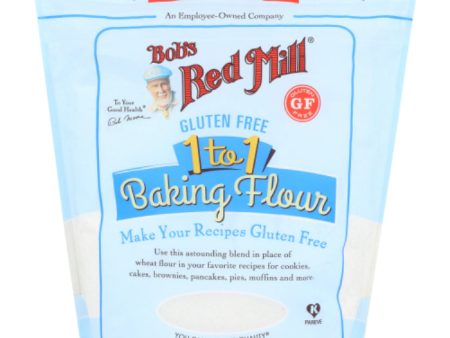 Bob s Red Mill - Baking Flour Gluten Free 1-to-1, 44 OZ - Pack of 4 Online now