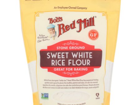 Bob s Red Mill - Flour, Rice, Sweet White, 24 OZ - Pack of 4 Sale