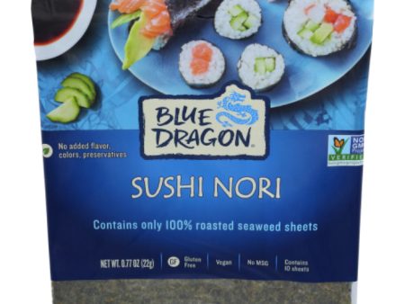 Blue Dragon - Nori Wrapper Sushi, 0.77 oz (Pack of 10) Online Hot Sale