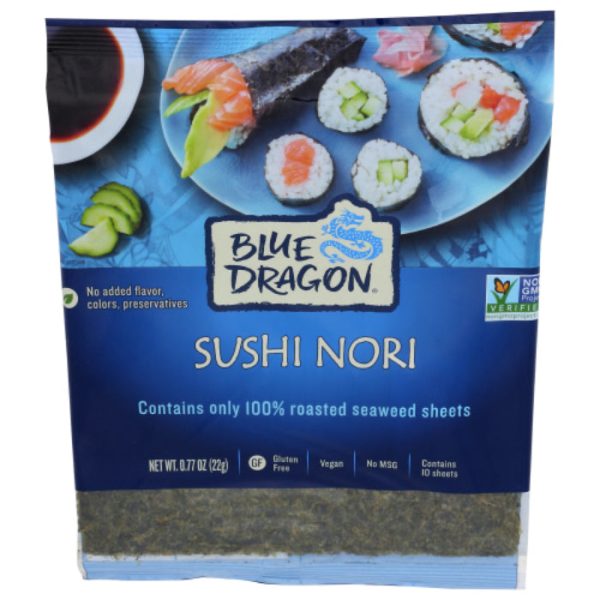 Blue Dragon - Nori Wrapper Sushi, 0.77 oz (Pack of 10) Online Hot Sale