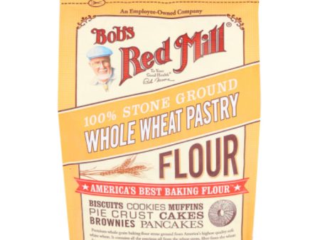 Bob s Red Mill - Flour, Whole Wheat Pastry, 5 LB - Pack of 4 Online now