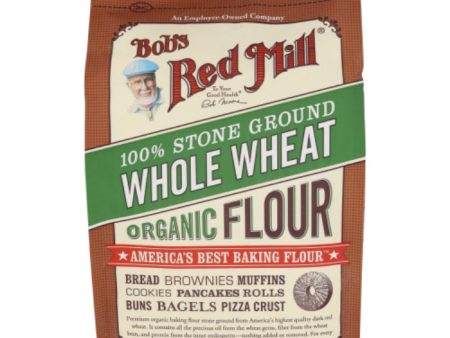 Bob s Red Mill - Flour, Whole Wheat, Organic, 5 LB - Pack of 8 For Discount