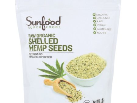 Sunfood Superfoods - Organic Shelled Hemp Seeds Online now