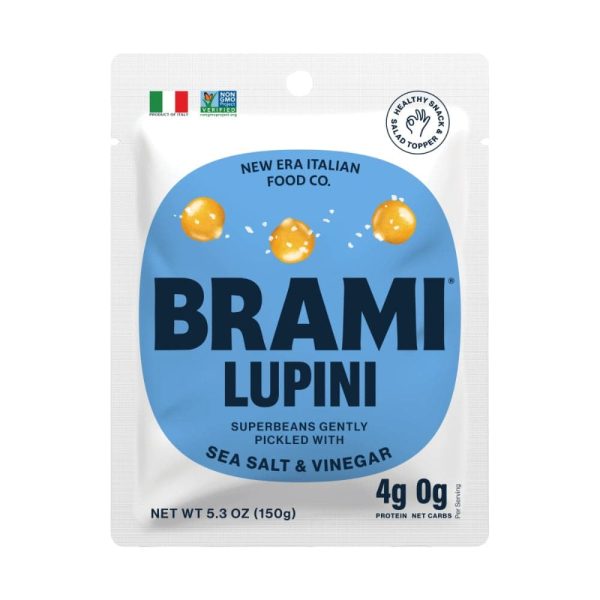 Brami Lupini - Sea Salt & Vinegar Beans Snack, 5.3 oz Supply