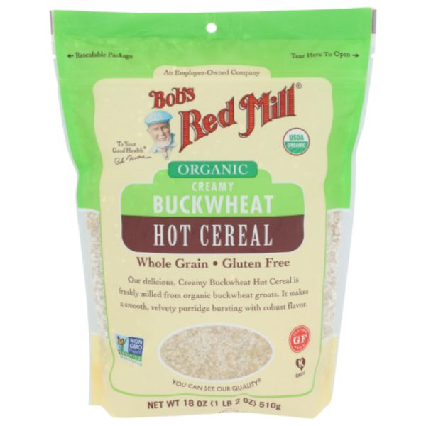 Bob s Red Mill - Buckwheat Creamy Organic Hot Cereal, 18 OZ - Pack of 4 Online now