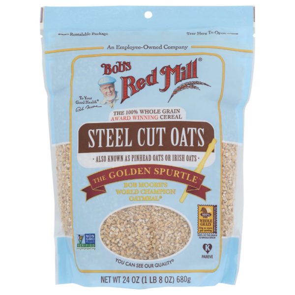 Bob s Red Mill - Oats Steel Cut, 24 oz - Pack of 4 Fashion