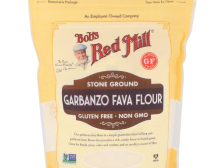 Bob s Red Mill - Flour, Bean, Garbanzo Fava, 22 OZ - Pack of 4 Online now