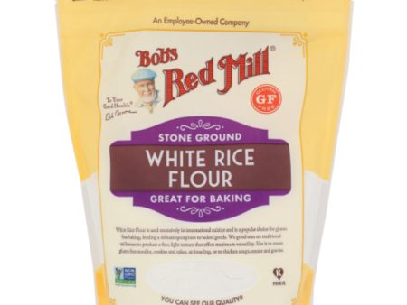 Bob s Red Mill - Flour, White Rice, 24 OZ - Pack of 4 Hot on Sale