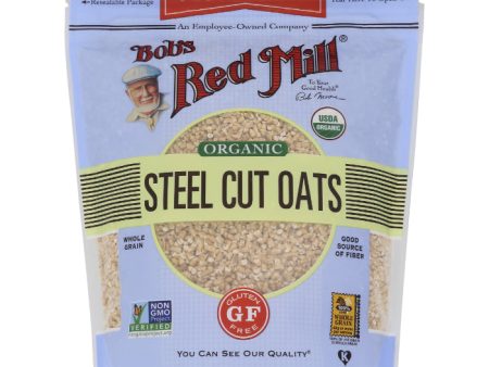 Bob s Red Mill - Oats Steel Cut Gluten-Free Organic, 24 oz - Pack of 4 Online Sale