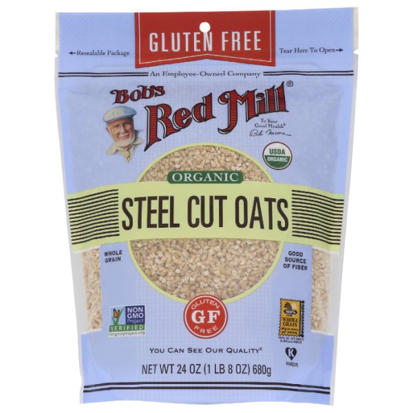 Bob s Red Mill - Oats Steel Cut Gluten-Free Organic, 24 oz - Pack of 4 Online Sale