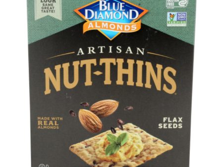 Blue Diamond - Cracker Nut Thin Flax Gluten Free, 4.25 oz (Pack of 12) Online now