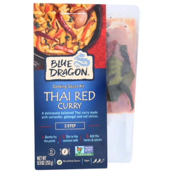 Blue Dragon - Curry Kit Thai Red 3 Step, 8.9 oz (Pack of 6) Fashion