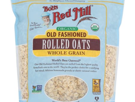 Bob s Red Mill - Oats, Rolled, Old Fashioned, Organic, 32 OZ - Pack of 4 on Sale