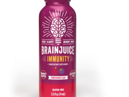 Brain Juice - Shot Immune, Huckleberry, 2.5 fl oz - Pack of 12 Cheap