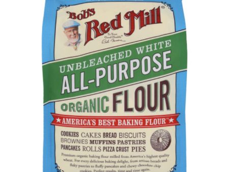 Bob s Red Mill - Flour, Unbleached, Organic, 5 LB - Pack of 8 Online Hot Sale