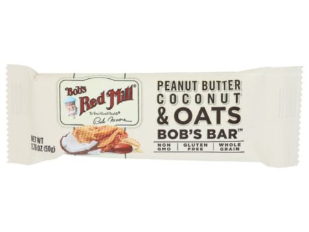 Bob s Red Mill - Oat Bar Peanut Butter Coconut, 1.76 OZ - Pack of 12 For Discount