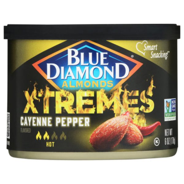 Blue Diamond - Almond Xtremes Cayenne, 6 oz (Pack of 12) Online now