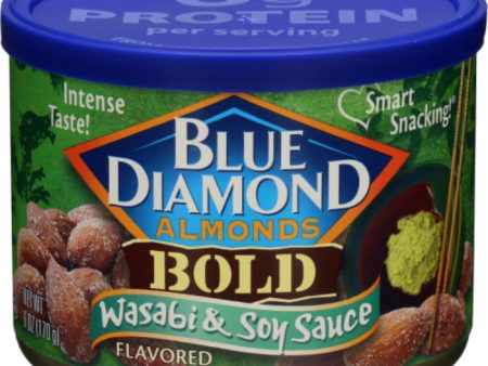 Blue Diamond - Almond Bold Wasabi & Soy, 6 oz (Pack of 12) Supply