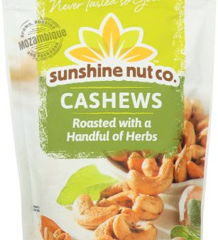 Sunshine Nut Company Cashews Roasted Herb 7 Oz - Pack Of 6 Online