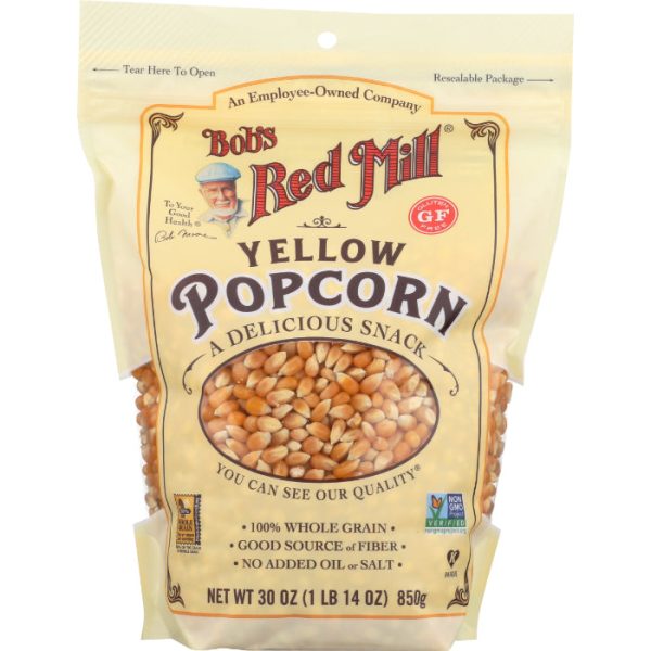 Bob s Red Mill - Popcorn Yellow Whole Kernel, 30.8 oz - Pack of 4 Online Sale