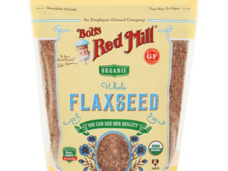 Bob s Red Mill - Flaxseed, Brown, Organic, 13 OZ - Pack of 4 For Cheap