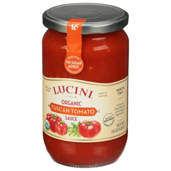 Lucini - Organic Marinara Pasta Sauce, 24 Oz - Pack of 6 Discount