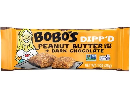 Bobo s - Oat Bars Dipped Peanut Butter Oat Bar + Dark Chocolate, 5 OZ - Pack of 6 on Sale