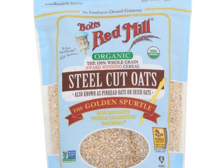 Bob s Red Mill - Oats Steel Cut Organic, 24 oz - Pack of 4 Online Hot Sale