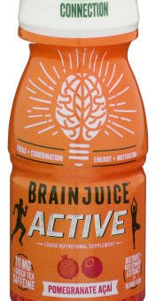 Brain Juice - Shot Active, Pomegranate Acai, 2.5 fl oz - Pack of 12 Sale