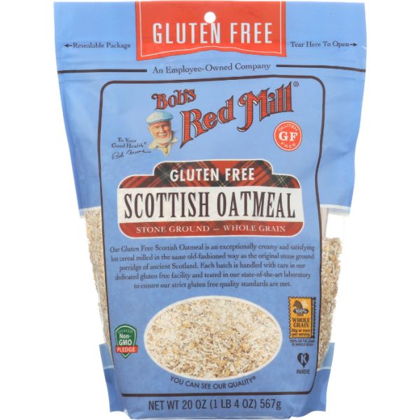 Bob s Red Mill - Oatmeal, Scottish, Gluten-Free, 20 OZ - Pack of 4 Online Hot Sale