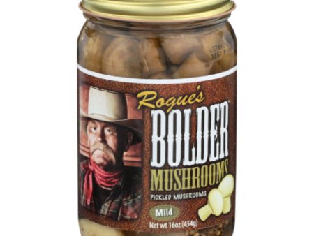 Bolder Beans - Mushrooms Pickled, 16 oz - Pack of 6 Discount