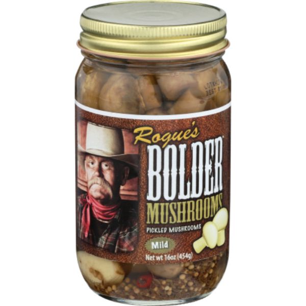 Bolder Beans - Mushrooms Pickled, 16 oz - Pack of 6 Discount