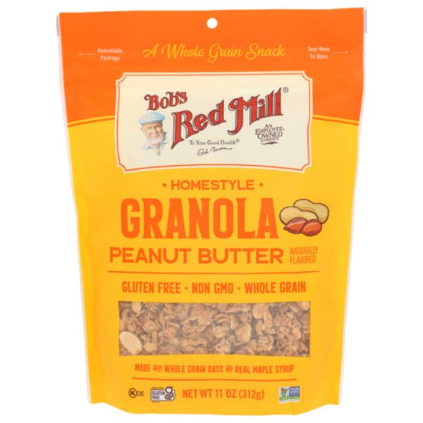 Bob s Red Mill - Granola, Homestyle, Peanut Butter, 11 OZ - Pack of 6 Hot on Sale