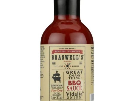 Braswell - Sauce BBQ Vidalia Onion, 13.5 oz - Pack of 6 For Cheap