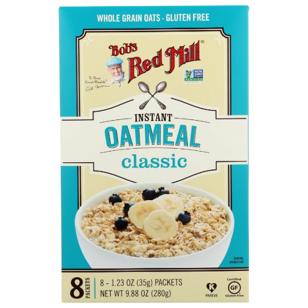 Bob s Red Mill - Oatmeal, Classic, 8 Packets, 9.87 OZ - Pack of 4 For Discount