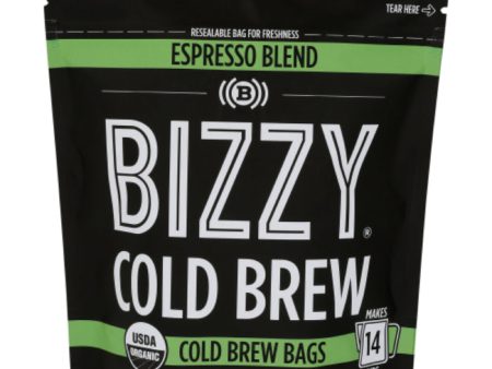 Bizzy Coffee - Organic Espresso Blend, 8 oz (Pack of 6) on Sale